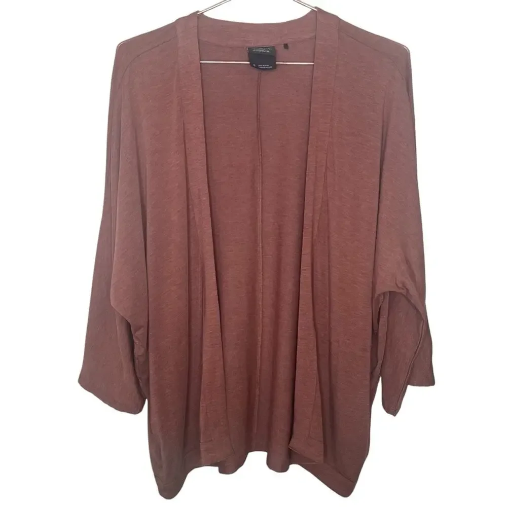 PRANA foundation munra wrap atheletic wrap jacket top cardigan pink small